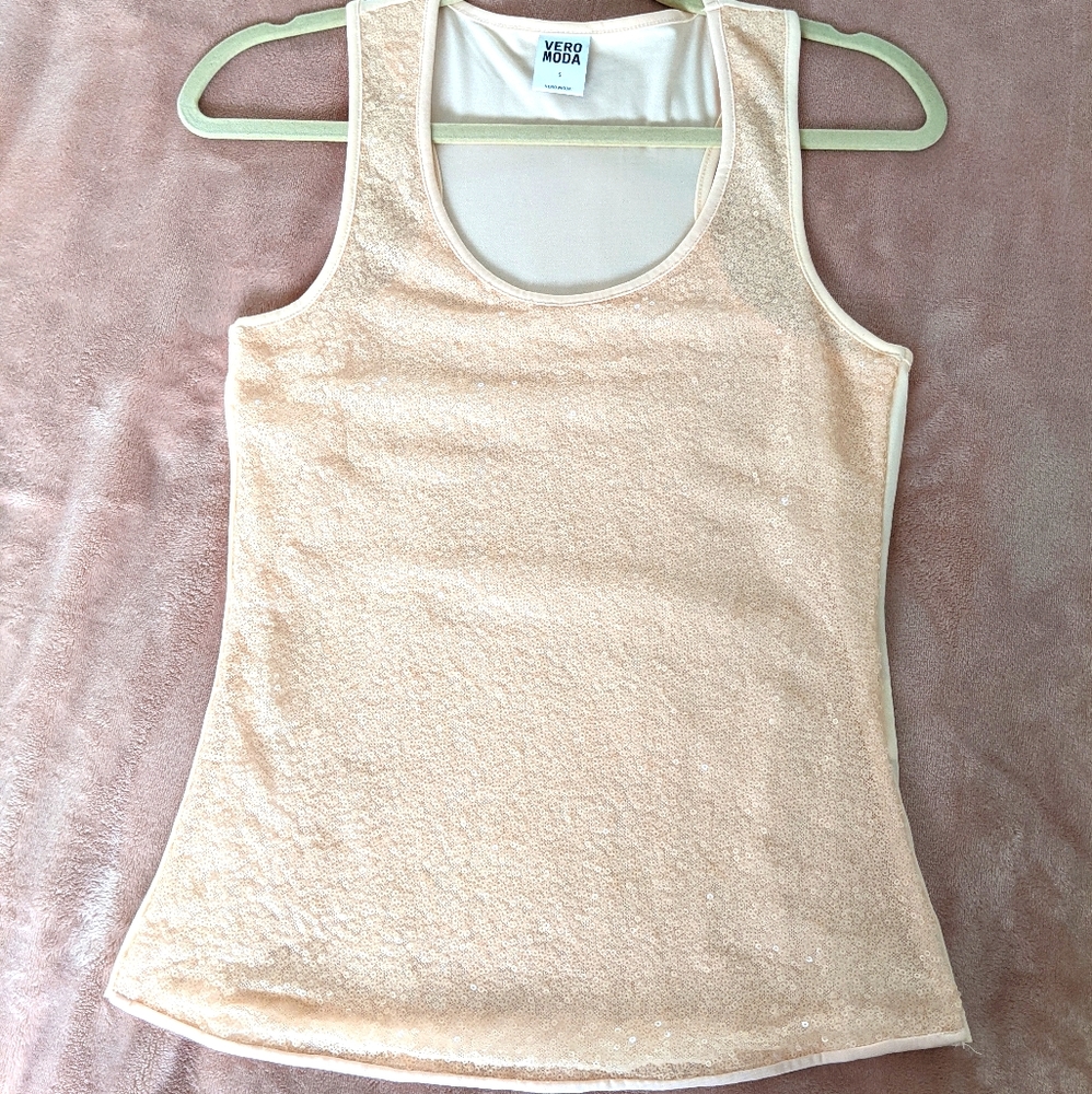 Sequin tank top